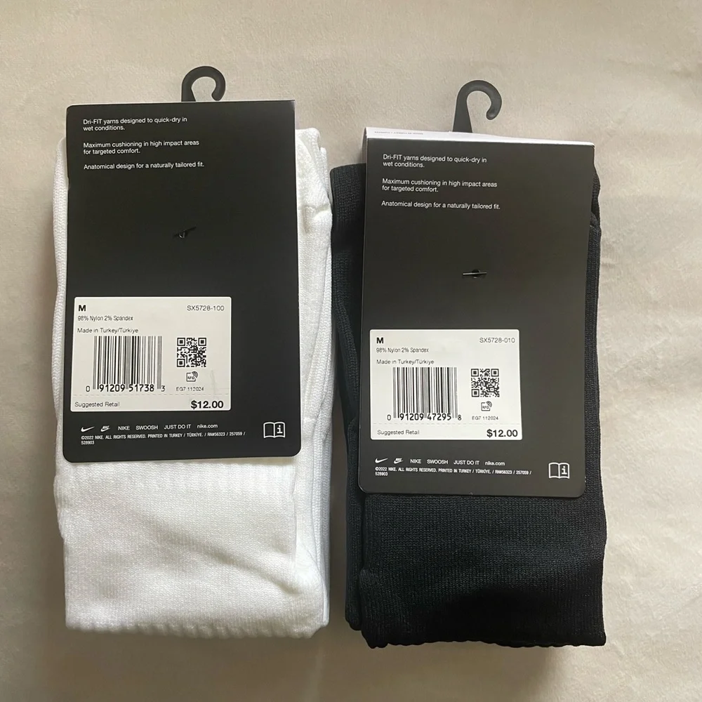 Two pairs Nike Classic Soccer Socks - NWT